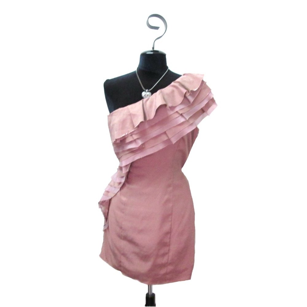 Asos One Shoulder Pink One Shoulder Dress Size 6